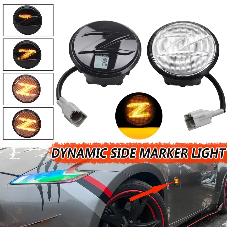 LED Sequenzielle Seitenmarkierungslichter für Nissan 370Z 350Z Z34