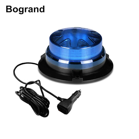 Bogrand 9-28V Blue LED Ambulance Beacon &ndash; Rotating Strobe