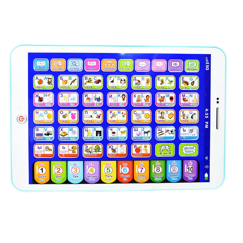 Interactive Kids Learning Tablet: Language Educational Toy Laptop for Early Childhood Education