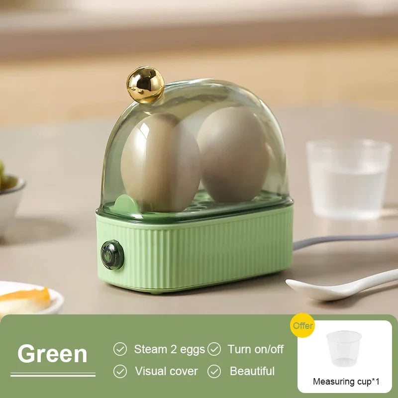 Compact Electric Egg Cooker Green / UK