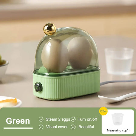 Compact Electric Egg Cooker Green / UK