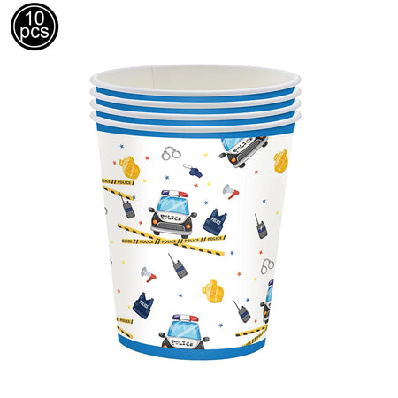 Police-Themed Birthday Party Balloon Supplies for Boys