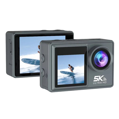 CERASTES 5K WiFi Action Camera &ndash; Dual Screen 170 Degree Wide Angle