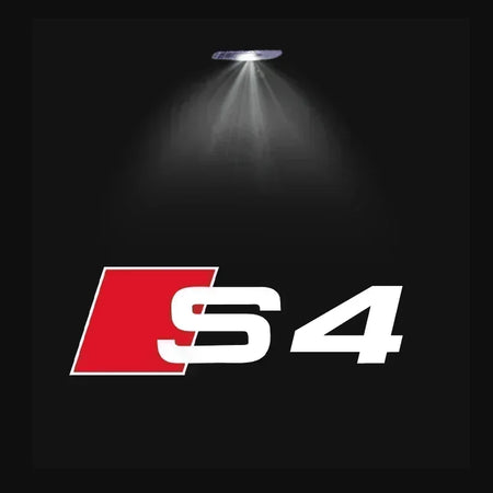 LED Car Door Logo Projector Lights for Audi A3 A4 A6 A5 Q5 SLINE QUATTRO RS Models - 2/4 Pack S4 / 2 Pieces