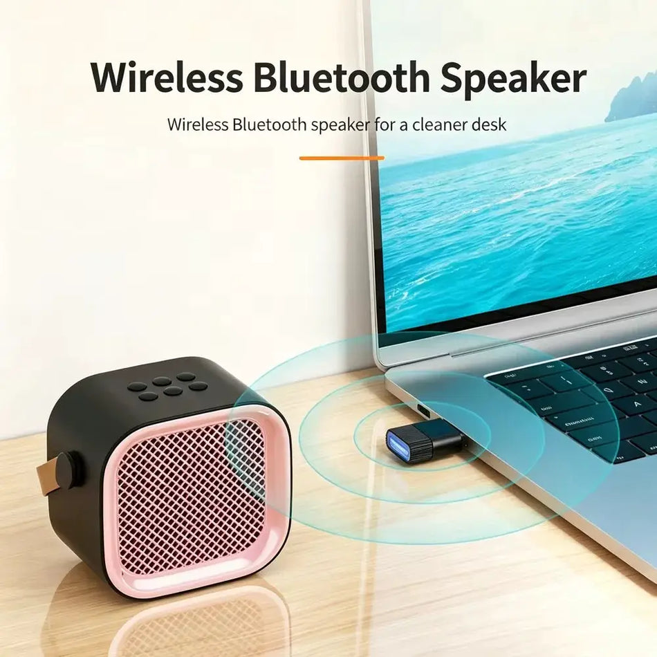 USB Bluetooth 6.0 -sovitin langaton audio-dongle PC:lle ja kannettaville tietokoneille
