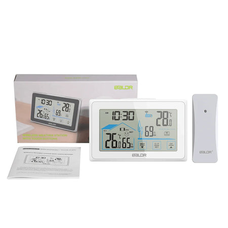 Baldr Wireless Weather Station - Large Touch Screen WHITE