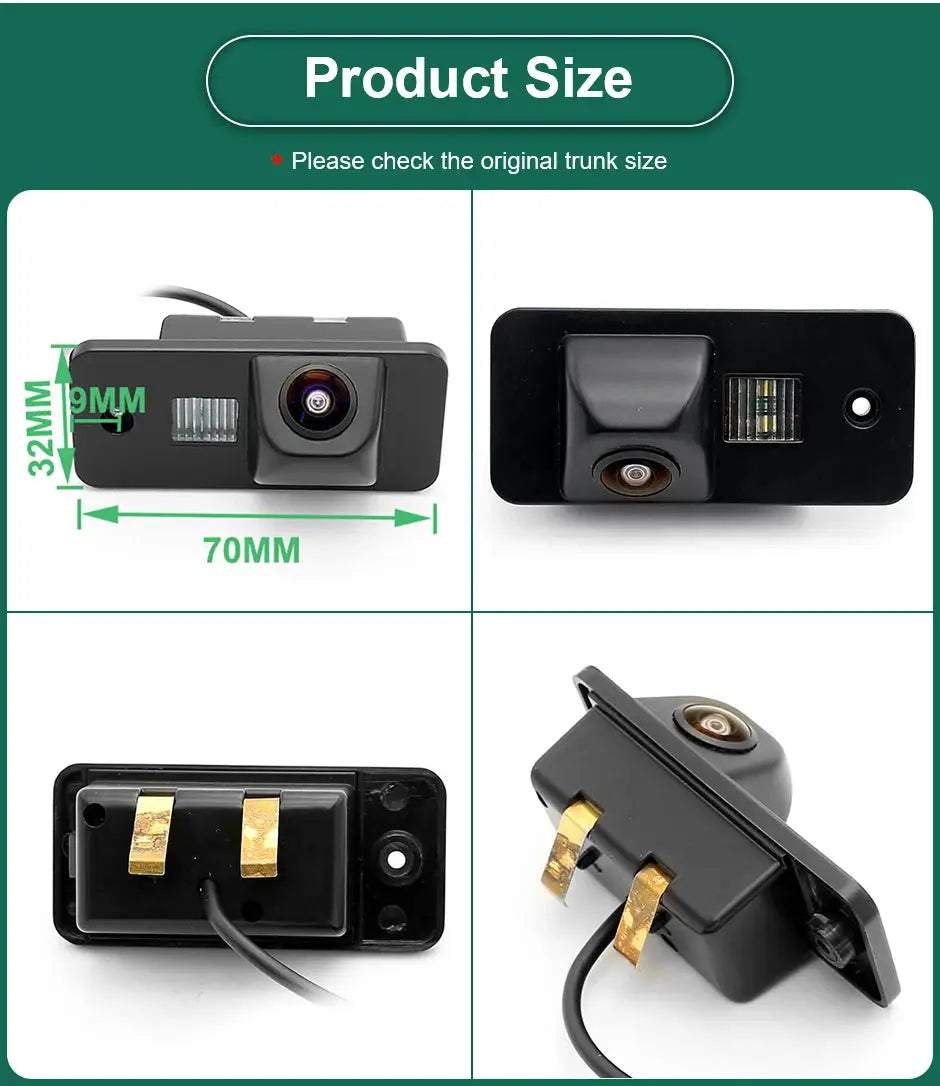 AHD 1080P Car License Plate Light Rear View Reverse Backup Camera For Audi A3 A4 A6 A8 Rs4 RS6 Q5 Q7 2001-2009 Android Unit by InterCyprus Trading Ltd