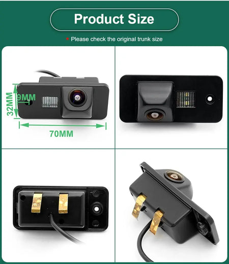 AHD 1080P Car License Plate Light Rear View Reverse Backup Camera For Audi A3 A4 A6 A8 Rs4 RS6 Q5 Q7 2001-2009 Android Unit by InterCyprus Trading Ltd