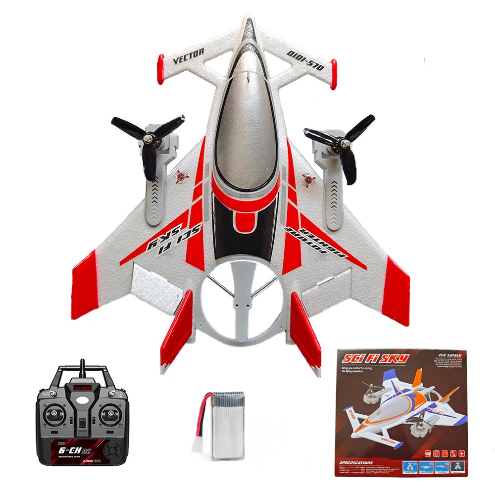 QIDI570 RC Plane &ndash; 8CH Brushless Fixed Wing Flying Glider