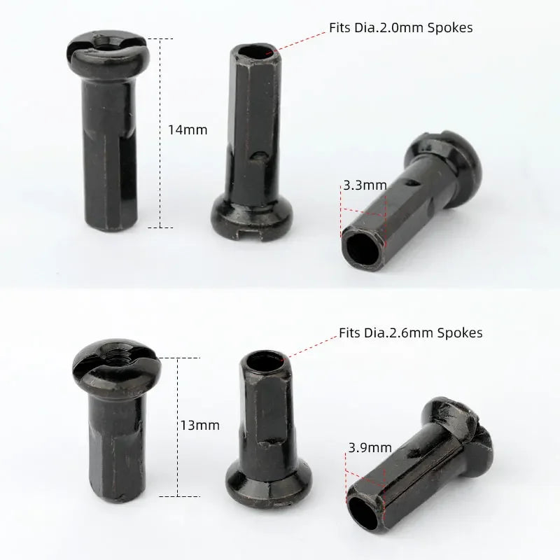 Brass Spoke Nipples Set &ndash; Durable Copper Construction for MTB and Road Bikes