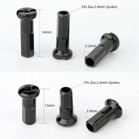 Brass Spoke Nipples Set &ndash; Durable Copper Construction for MTB and Road Bikes