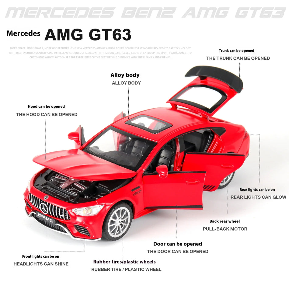 Alloy Diecast Model Car For Mercedes-Benz AMG GT63 1:32 Scale