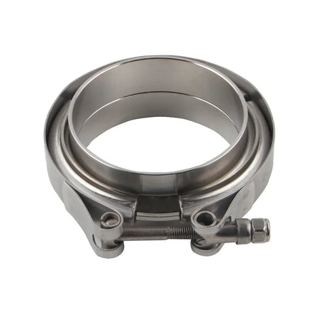 CNC Stainless Steel V-Band Exhaust Clamp Flange Kit With Male Female Ends by InterCyprus Trading Ltd