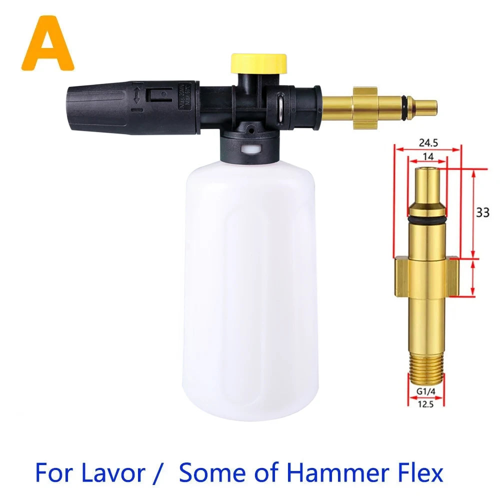 750ml Snow Foam Lance for High Pressure Washers - Fits Karcher, Nilfisk, Parkside, and More For Lavor PARKSIDE