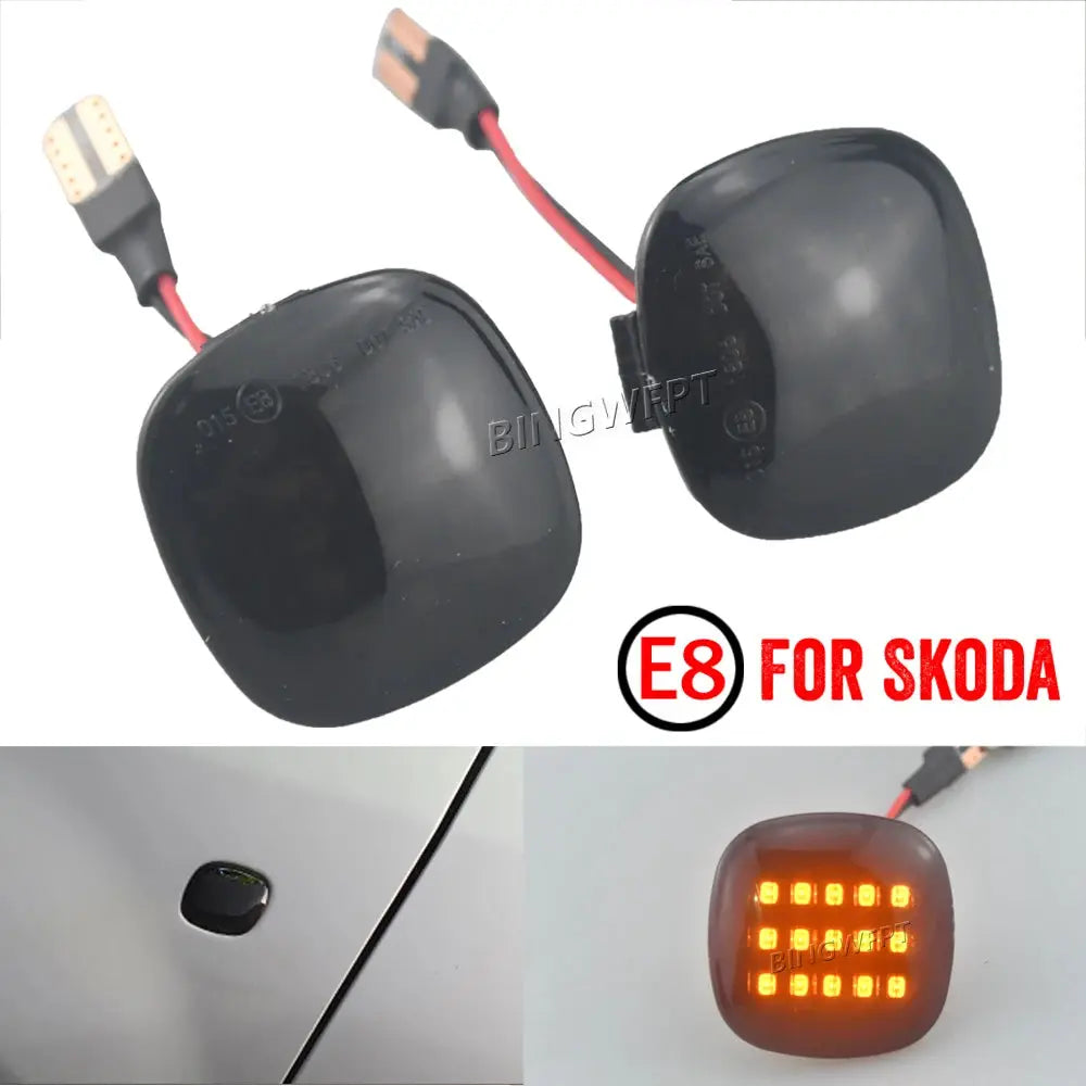 LED Turn Signal Side Marker Light Dynamic Sequential Lamp For Skoda Fabia Octavia Mk1 Mk2 Roomster Rapid NH3 by InterCyprus Trading Ltd