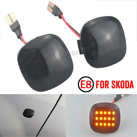 LED Turn Signal Side Marker Light Dynamic Sequential Lamp For Skoda Fabia Octavia Mk1 Mk2 Roomster Rapid NH3 by InterCyprus Trading Ltd
