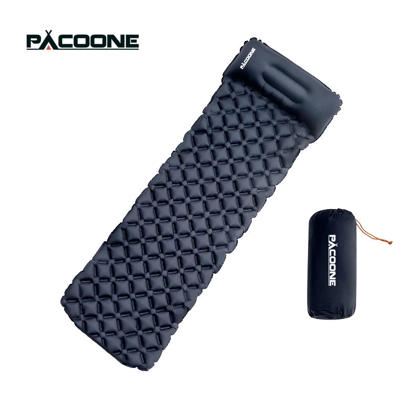 PACOONE Outdoor Camping Sleeping Pad &ndash; Ultra Lightweight Navy Blue