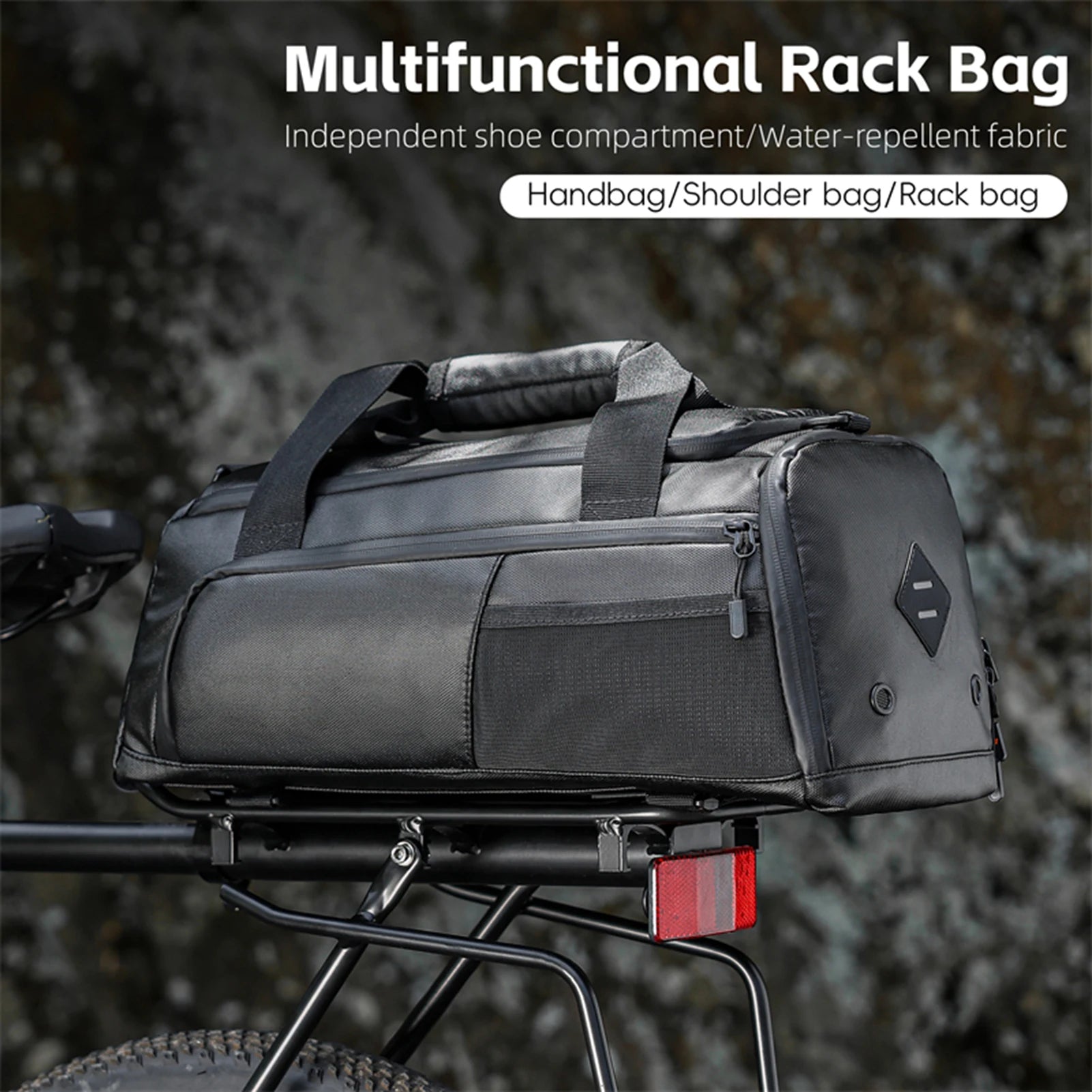 Bike Saddle Bags for Rear Rack 13L &ndash; Rainproof 13L Storage