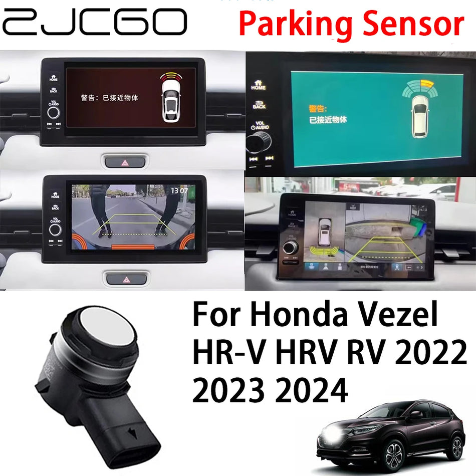 Parkavimo jutiklių sistema 8-jutiklių priekinė ir galinė Honda Vezel HR-V su signalizacijos rinkiniu