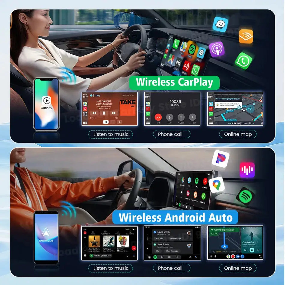 Carlinkit 3 In 1 Wireless Android 13 CarPlay For Benz Skoda
