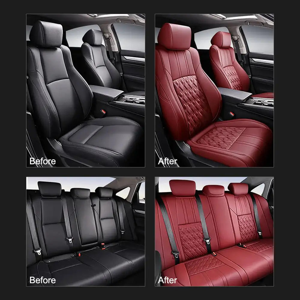 Honda Accord X Faux Leather Full Coverage Custom Seat Covers
