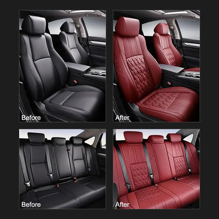Honda Accord X Faux Leather Full Coverage Custom Seat Covers