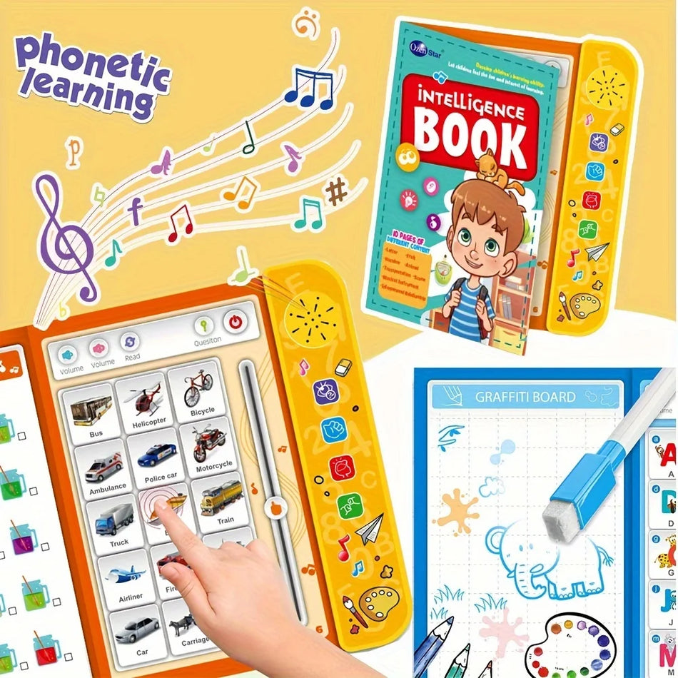 Kids' English Learning Intelligence Touch Book With Sound