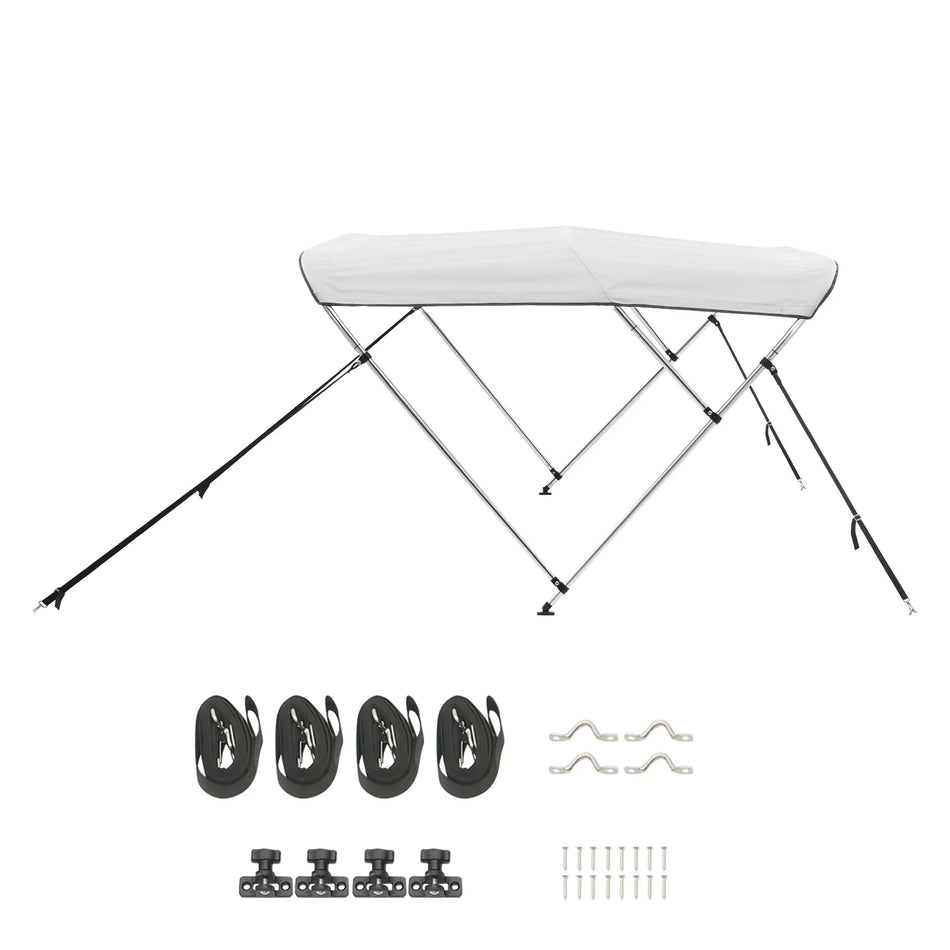 3 Toldos Bimini de 600D de Poliéster con Estructura de Aluminio