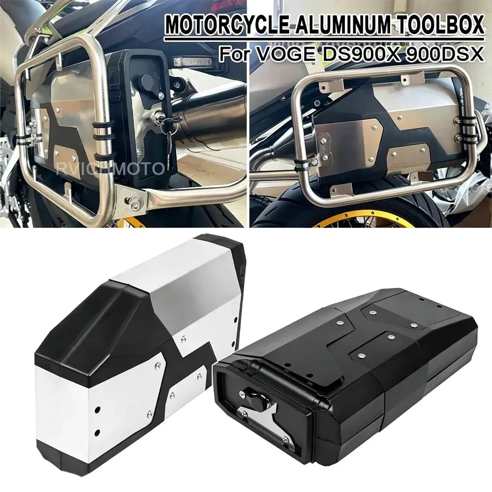 For VOGE DS900X DSX900 Motorcycle Aluminum Toolbox 900 DSX 900 DSX900 Left Side Waterproof Tool Box Tool Box Toolbox Accessories by InterCyprus Trading Ltd