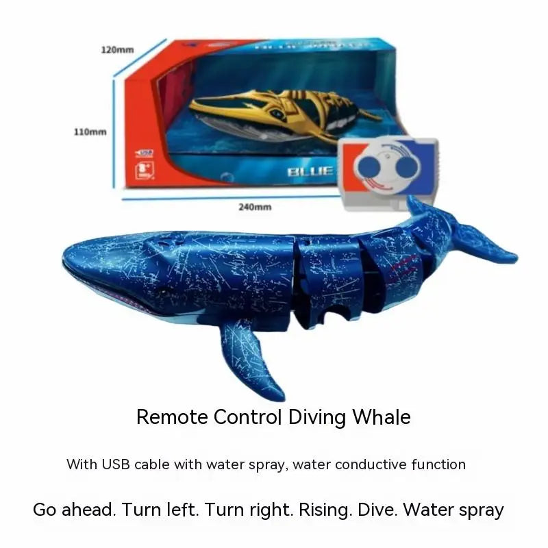 RC Submarine Boat Toy &ndash; 480p Underwater Camera Blue
