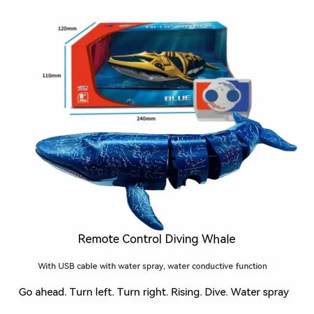 RC Submarine Boat Toy &ndash; 480p Underwater Camera Blue