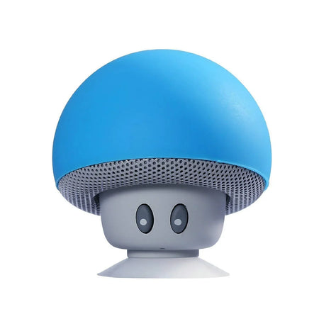 Mini Bluetooth Mushroom Speaker &ndash; Waterproof &amp; Versatile Phone Holder Blue