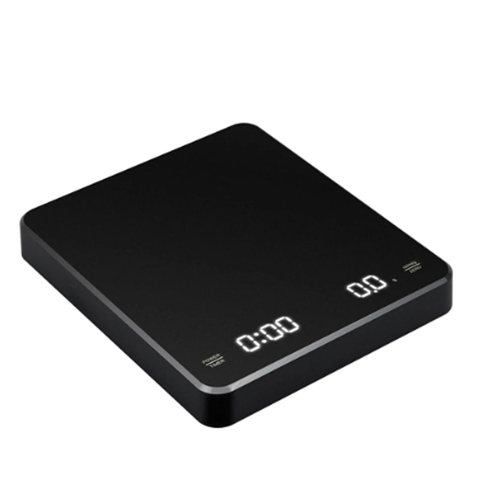 Electronic Coffee Scale LED Auto Timer &ndash; High Precision black