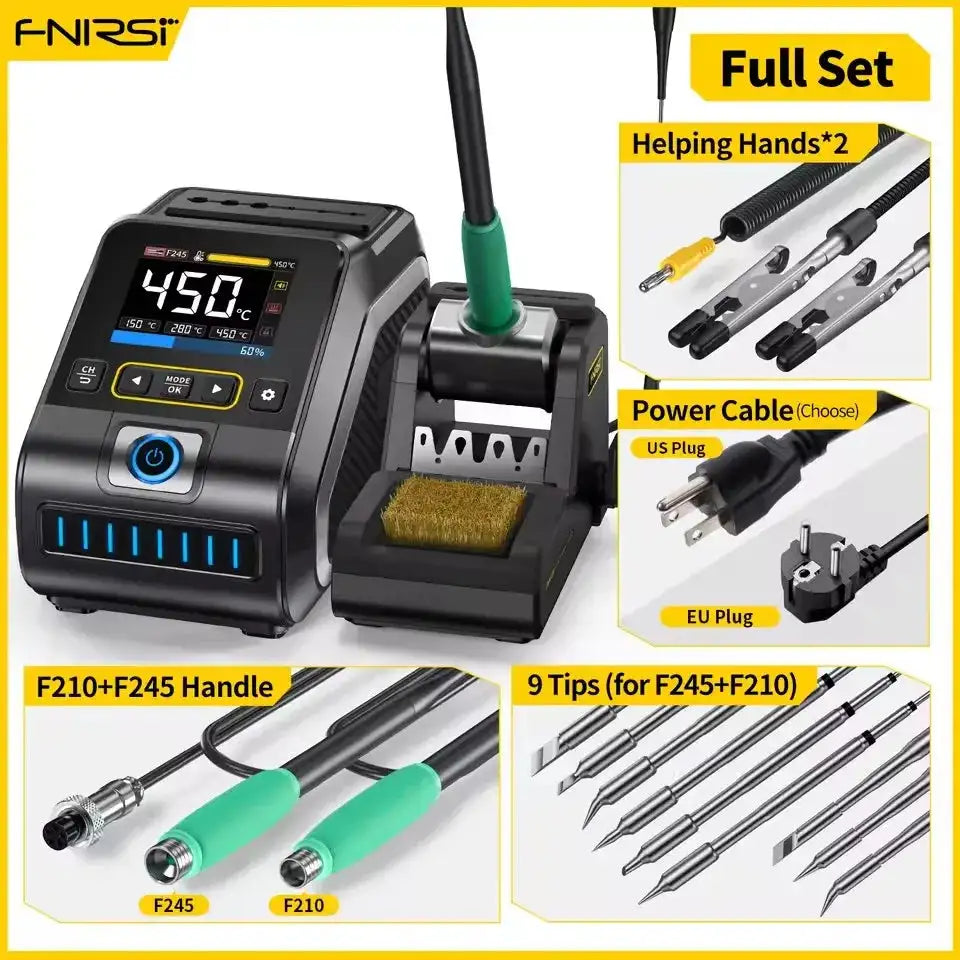 FNIRSI DWS-200 200W Soldering Station With C210 Handle DWS-200 Full Set / EU (110V-240V)