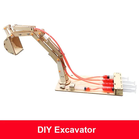 Hydraulic Excavator DIY Student Technology Small Production Science and Education Toy Model Science Experiment Toy by InterCyprus Trading Ltd