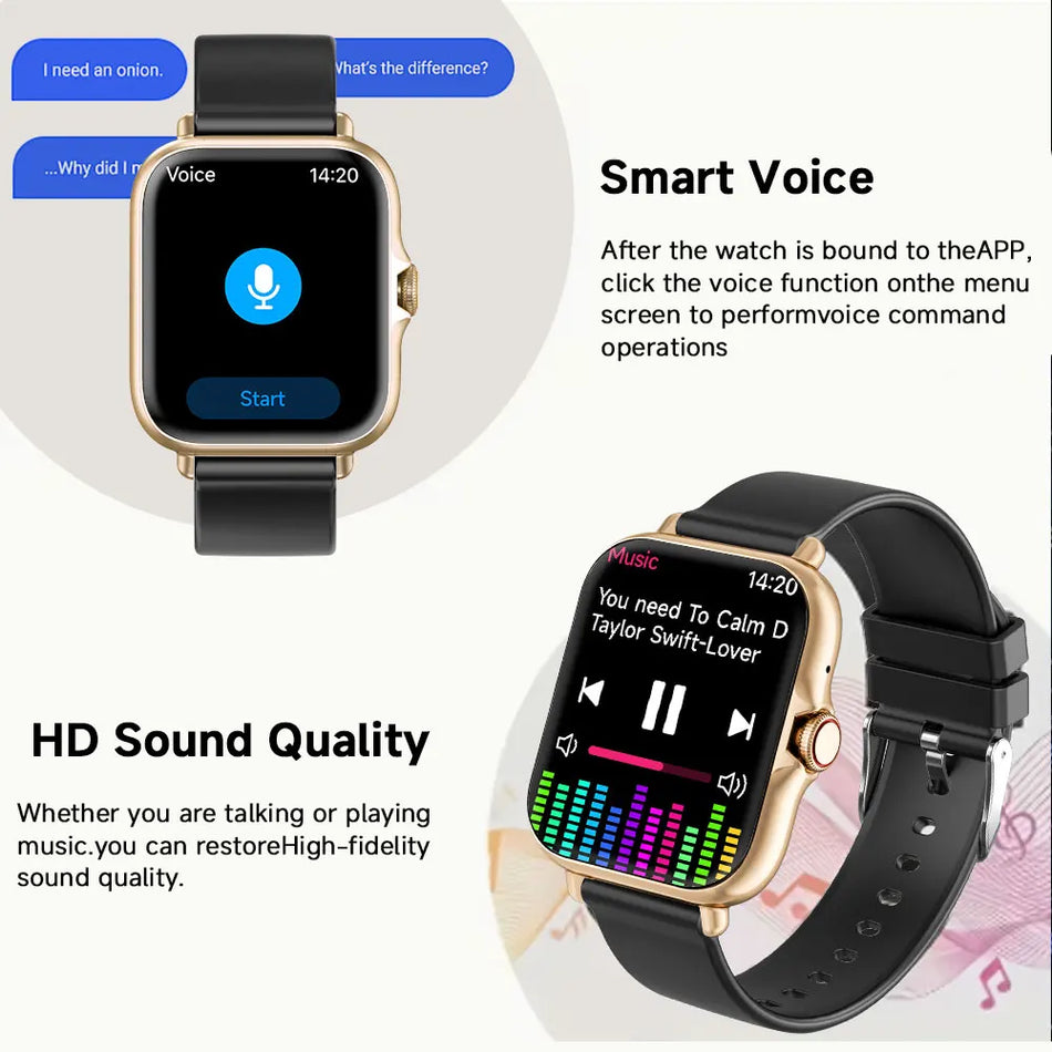 1.83-Inch Smartwatch with Call and Message Alerts, Sports Modes, Remote Camera