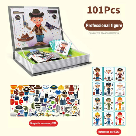 Magnetic Busy Book Matching Puzzles &ndash; Montessori Learning Job