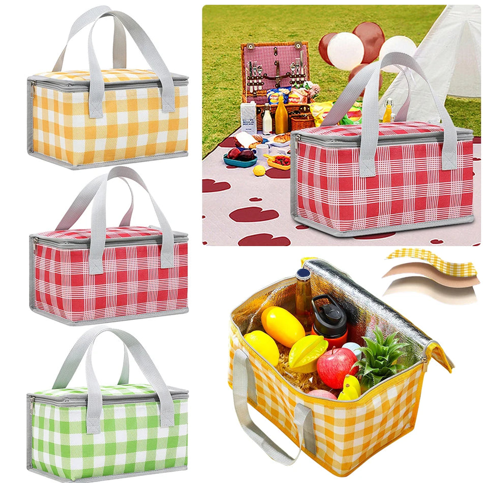 Borsa da picnic termica a grande capacità con doppia cerniera
