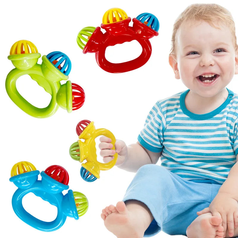 Geometric Shaped Rattle Toy for Infants - Soothing Sound for Newborns
