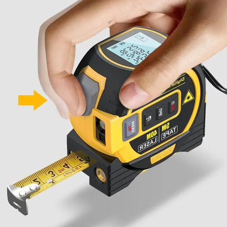 Laser Tape Measure 3 In 1 &ndash; Ultra Precise Rangefinder