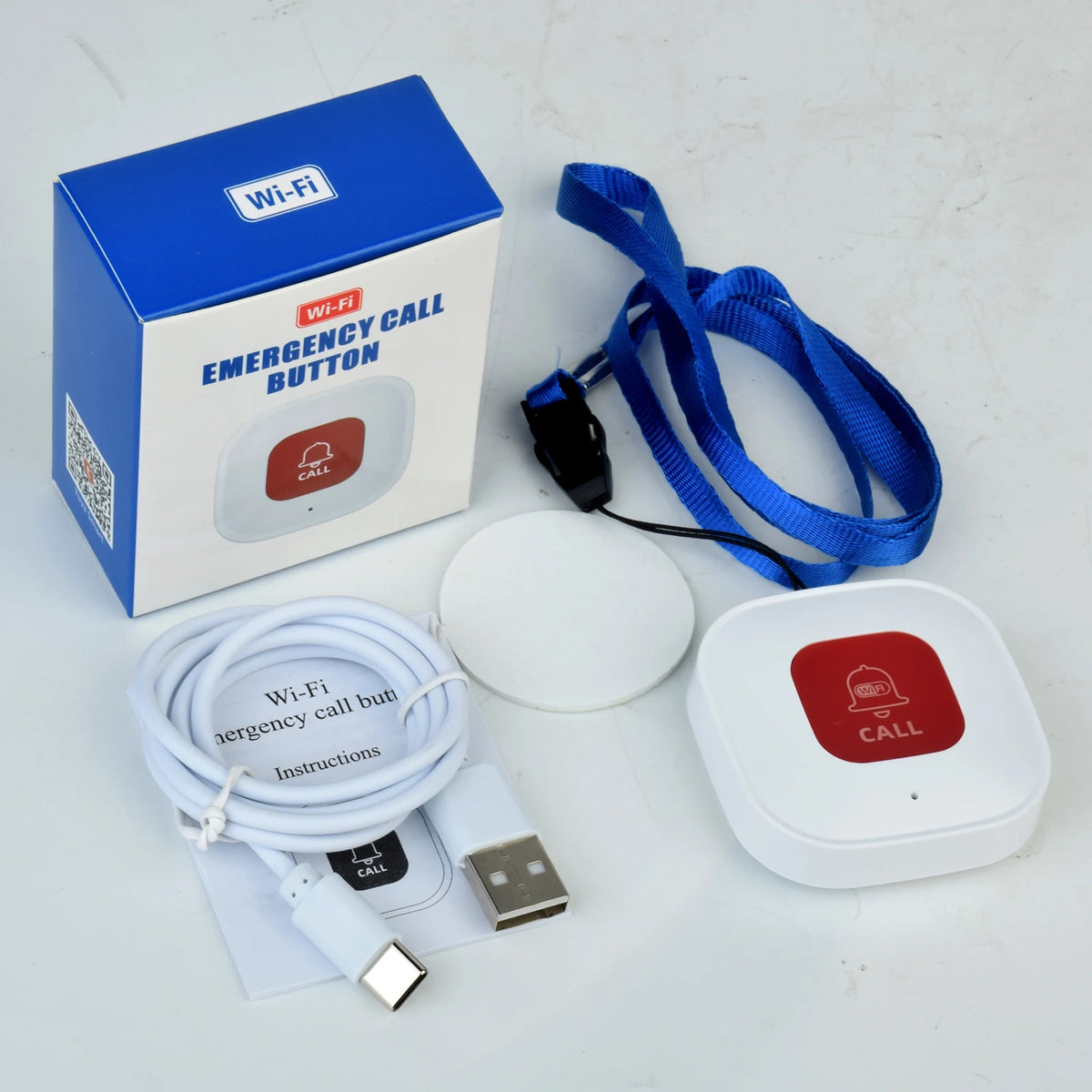 SMARSECUR Tuya WiFi Smart SOS Call Button - One Tap Alert TY-CF101W