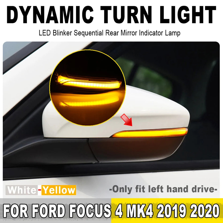 Feu de signalisation LED dynamique pour Ford Focus MK4 LHD 1 paire