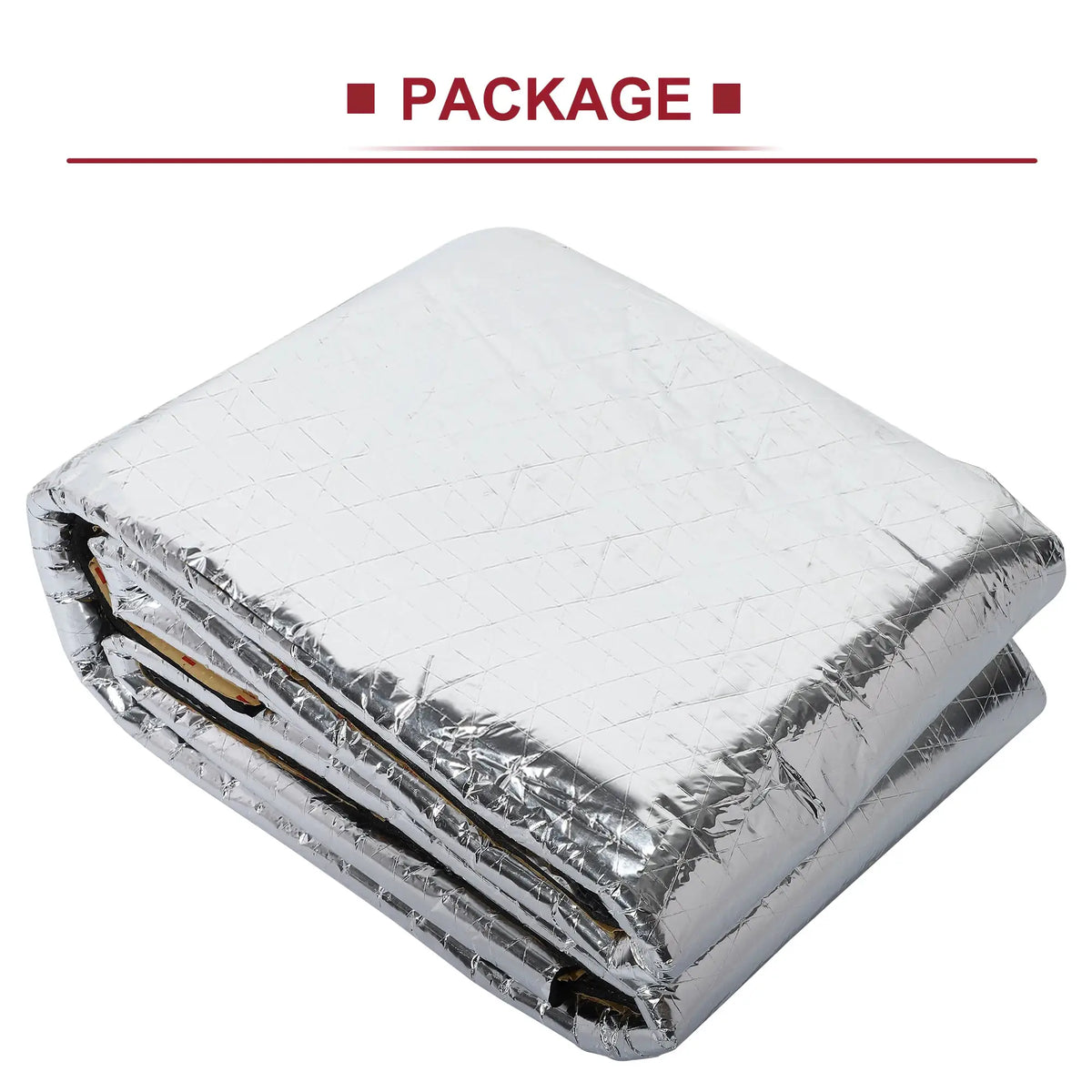 Uxcell 203cmx100cm Car Firewall Heat Sound Deadener Insulation Mat Aluminium Coating Cotton Self-adhesive Noise Insulation 5mm by InterCyprus Trading Ltd