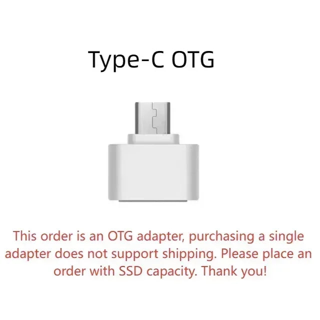 1TB Portable SSD High-speed External Drive Type-C