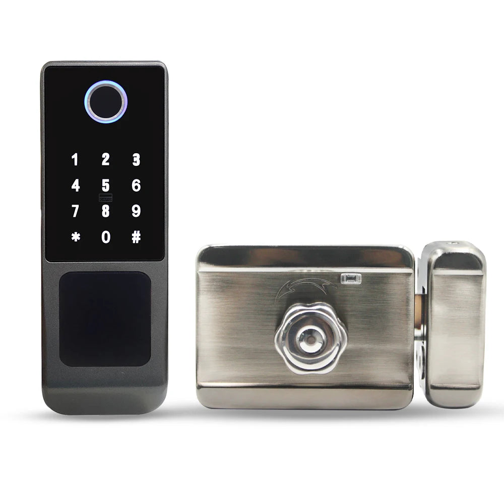 VD06-TTLOCK &ndash; Waterproof Bluetooth Fingerprint Rim Lock