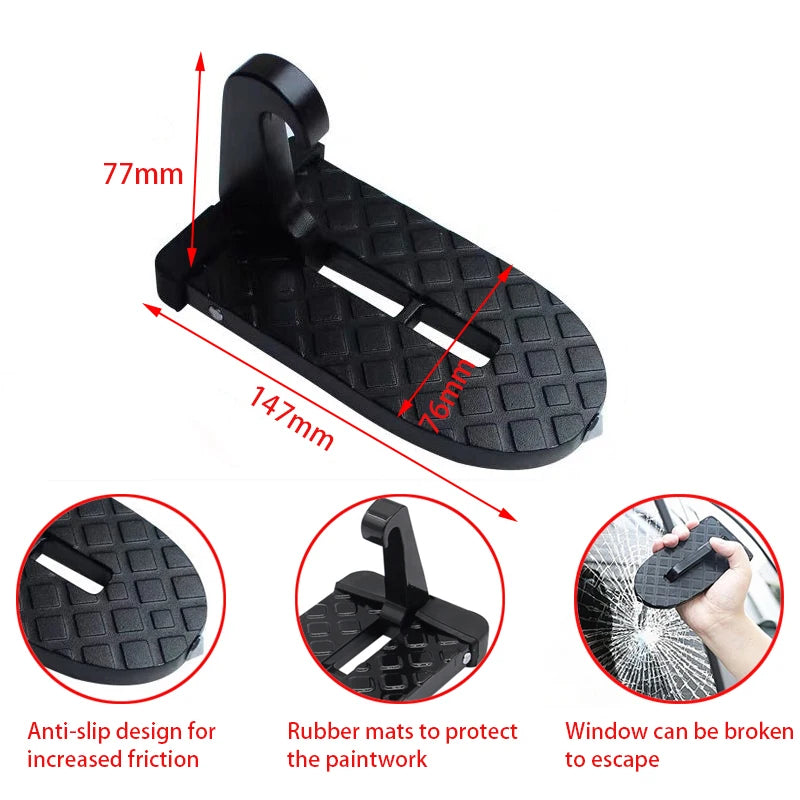 Foldable Car Roof Rack Step &ndash; Aluminium Alloy Safety Pedal
