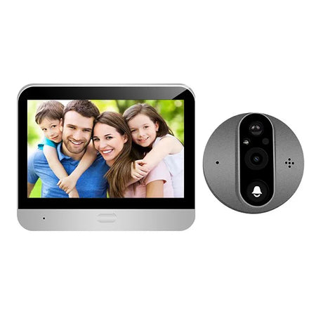 3MP Tuya Peephole Doorbell &ndash; 5000mAh Battery IR Vision No Card