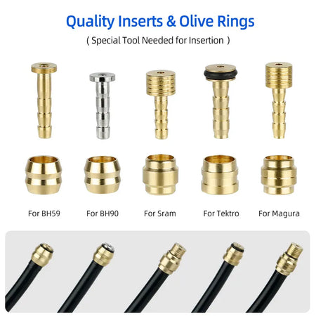 DEEMOUNT 2.5m Hydraulic Brake Hose Kit &ndash; High Pressure Resistance with Accurate Inserts