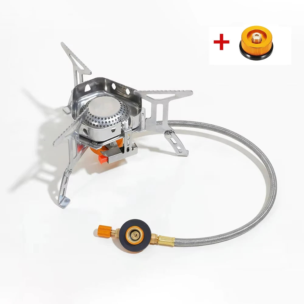 3000W Camping Gas Stove - Ultra High Heat Output Quick Boil gas stove set 1