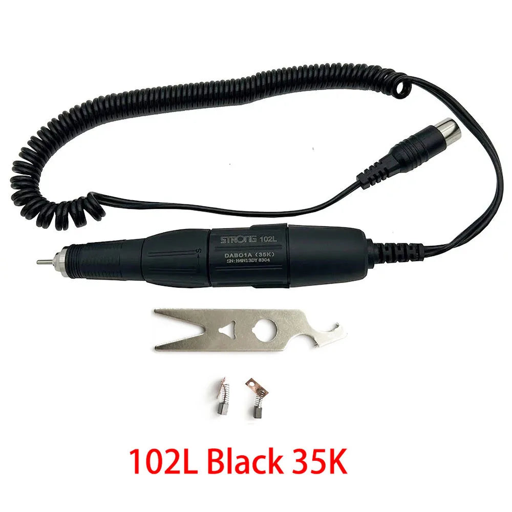 Strong 210 Electric Micro Motor Nail Drill &ndash; High-Speed 35000 RPM Polishing 102L 35K Black